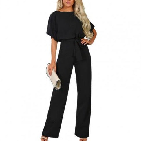 Jumpsuit mit Rundhalsausschnitt