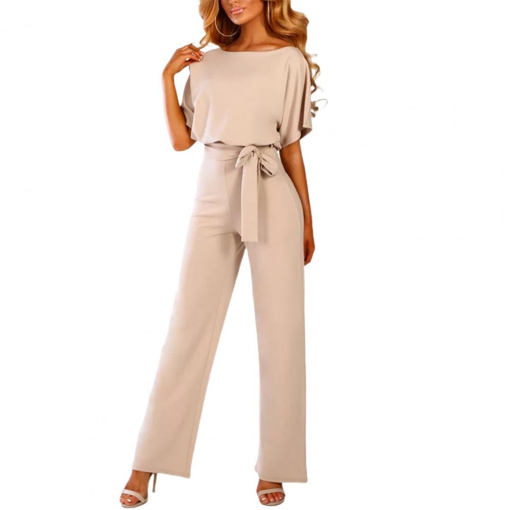 Jumpsuit mit Rundhalsausschnitt